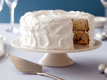   pastel con glaseado blanco