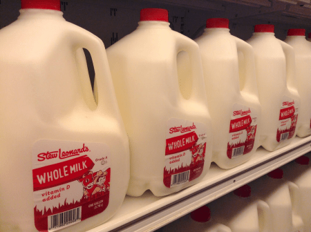 Diferencia entre leche entera y leche al 2 por ciento