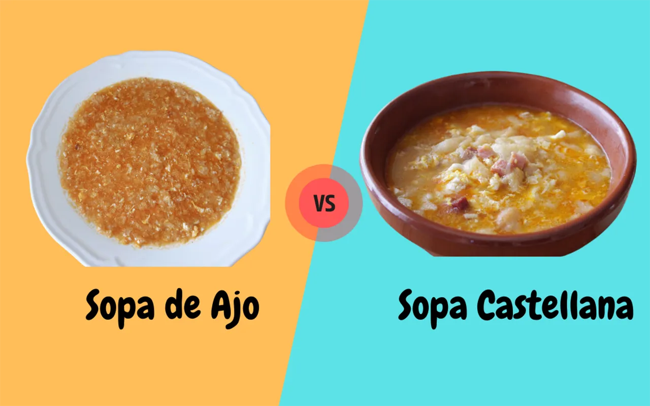 Diferencia entre Sopa de Ajo y Sopa Castellana