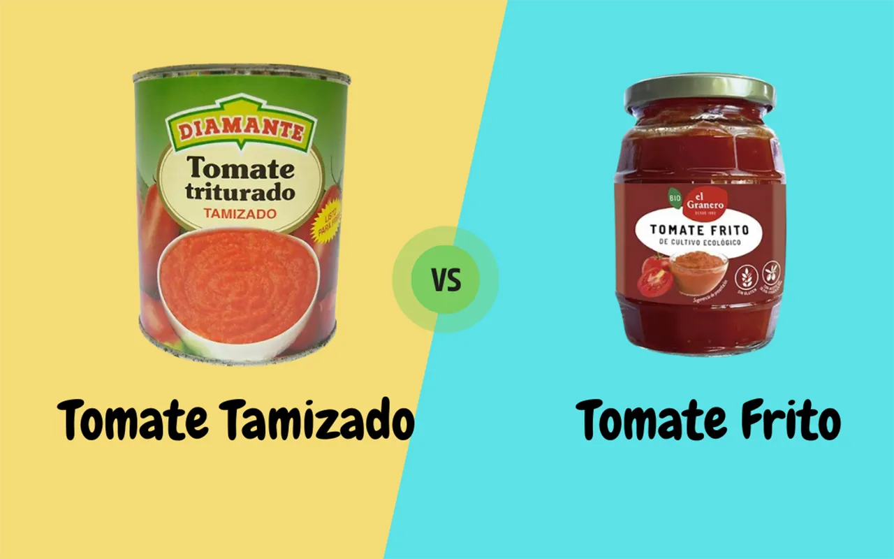 Diferencia entre Tomate Tamizado y Frito