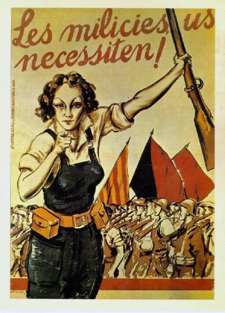 Afiche del sindicato anarquista español, siglo XX